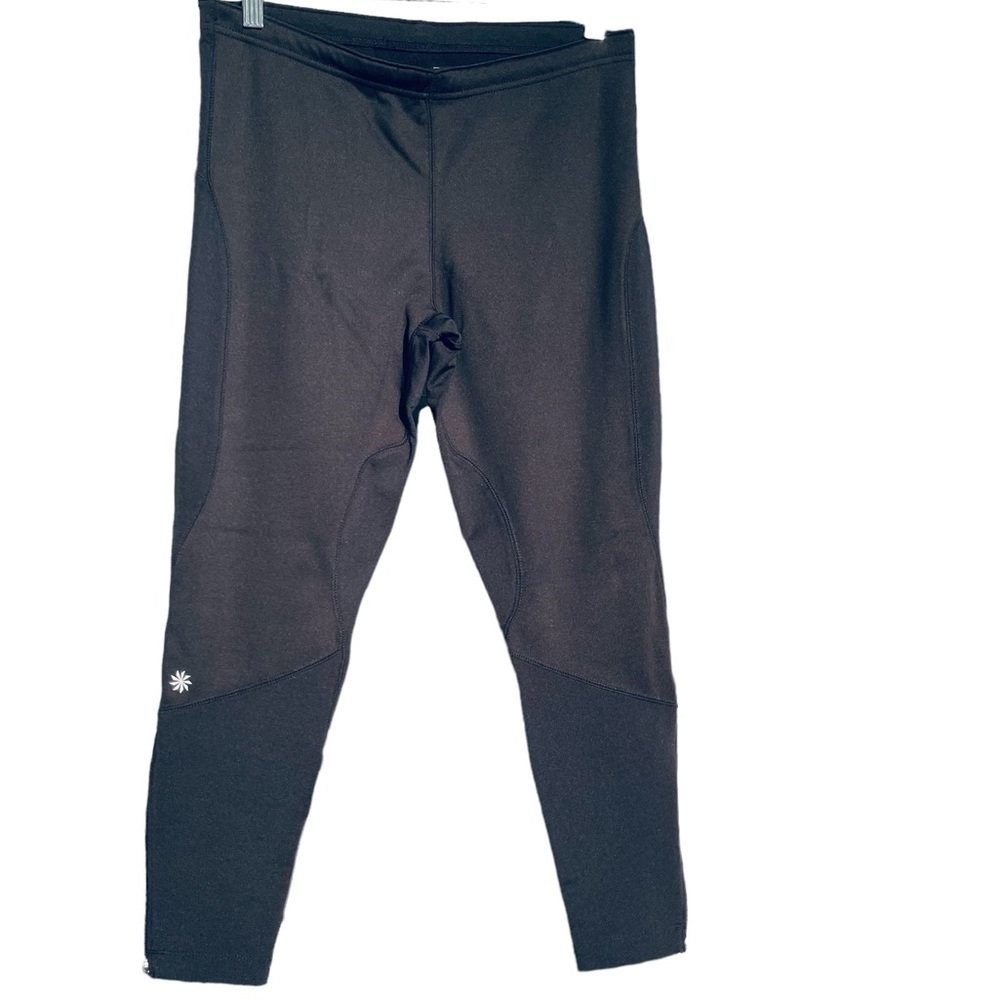 ATHLETA Black Crops Side Zip Style 46016 (7031)